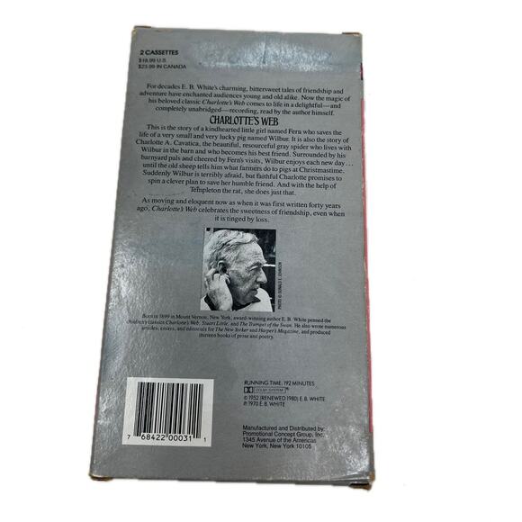 VIntage Charlottes Web Book on Cassette - Picture 3 of 3